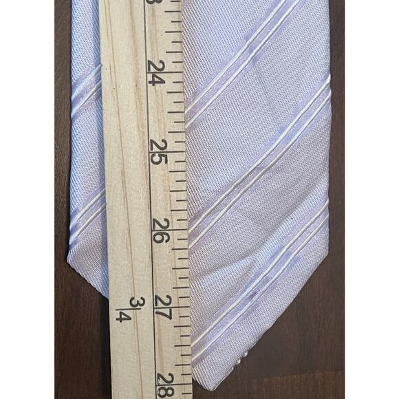 Comoseta Purple 100% Silk Men’s Neck Tie Made in China - Picture 5 of 9